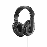 Hama Fernsehkopfhörer ShellTV II, Over-Ear, einseitiges, langes Kabel (6m), SW