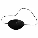 Oblique Unique® Piraten Augenklappe Schwarz Satin Fasching Karneval Piratenkostüm Geburstag