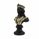 LIFNECESS Raumdekoration Harz-Königin-Büste-Skulptur, stilvolle Bürodekoration, einzigartige Statue Skulpturen für Zuhause