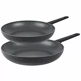 Russell Hobbs COMBO-8803 Bratpfannen 20/28 cm – Antihaftbeschichtung, 10 x härter*, leicht zu reinigende Kochfläche, induktionsgeeignet/Metall-Utensiliensicher, Soft-Touch-Griff, Shield-Kollektion