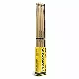 ProMark Schlagzeug Sticks - Rebound 5B Drum Sticks - FireGrain - Hinten gewichtetes Gefühl - Lackierung, Eichel-Tipp, Hickoryholz - 3 Paare of Rebound 5B + 1 Paar of FireGrain 5B