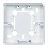 Schneider Electric Elso 504104 Geräteträger Flach 20mm für Einbaugeräte, Aufputz, Kompatibel mit ELSO Renovierungssystem, Reinweiß