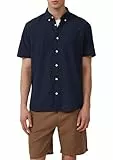 s.Oliver Regular Fit: Kurzarmhemd mit Struktur-Streifen und Button-Down-Kragen