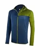 Black Crevice Herren Second Layer mit Kapuze in dark blue/olive I Größe XL I Leichte Waffeljacke aus 100% Polyester I Atmungsaktiv & schnelltrocknend I Ideal für Outdoor-Aktivitäten
