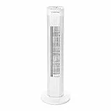 TROTEC Turmventilator TVE 30 T – 45 Watt, Oszillation 60°, 3 Stufen, leise, Timer, weiß