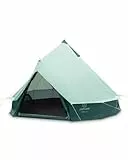 JUSTCAMP Bell 4 Tipi Zelt für Gruppen, Familien oder Camping für 4 Personen, Mint