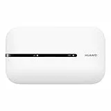 HUAWEI E5576-320 Mobile Wi-Fi 3s 4G LTE CAT4, 150 MBps, wiederaufladbarer Akku mit 1500 mAh, Keine Konfiguration erforderlich, tragbar für Reisen und Arbeit, Weiß