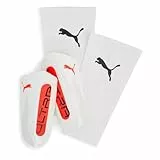 PUMA ULTRA Light Sleeve, Unisex Schienbeinschoner, PUMA White-Glowing Red, M - 030989