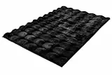 Kleine Wolke Badteppich Cloud in Schwarz mit 70x120 cm
