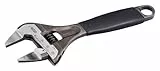 Bahco Schraubenschlüssel Rollgabelschlüssel, Kunststoff Griff, Backenweite 38mm, / Länge 218 mm