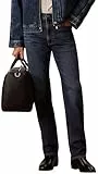 Calvin Klein Herren Jeans Hose Oil Slick Jean Straight Fit, Blau (Oil Slick), 33W/32L