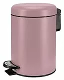 Kleine Wolke 8058431858 Edelstahl/PP Kosmetikeimer One mit Tragegriff, Rouge, 3L Kapazität