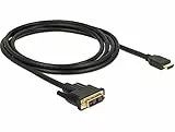 Delock HDMI zu DVI 18+1 Kabel bidirektional Videokabel-Adapter 2,0 m