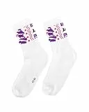 JAKO Unisex Malle Sportsocken im 2er-Pack, weiß/pink/lila/schwarz, 4 (39-42)