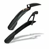 SKS GERMANY Blade Set Dark 29' Schutzblech-Set mit Schnellspanner, Fahrrad Spritzschutz (ideales Fahrradzubehör für Mountainbikes, bestehend aus SHOCKBLADE & X-Blade)