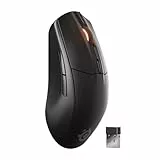 SteelSeries Rival 3 Wireless Gen 2 Gaming-Maus – 2,4 GHz und Bluetooth – 18.000 DPI TrueMove Air-Optiksensor – 60 Mio. Klicks garantiert – Ultraleicht – PTFE-Gleitfüße - Schwarz