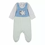 Sterntaler Baby-Jungen Strampler-Set Nicki Emmi Strampelhose, helltürkis, 50