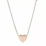 Fossil Halskette Für Frauen Vintage Iconic, 40,6 Cm + 5,1 Cm / B:10mm Rose Gold Edelstahl Halskette, JF03081791