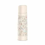 Suavinex, Thermoskanne Baby Unterwegs, Thermosflasche 500 ml Isolierflasche, Edelstahl, Hermetischer Schraubverschluss, Wonderland, Weiß, 500 ml