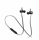 Lenco EPB-030 Schweißfester Bluetooth Kopfhörer - In-Ear Kopfhörer - Bluetooth 5.0 - Li-Ionen Akku mit 100mAh - bis zu 10 Stunden Spielzeit - Freisprechfunktion - schwarz