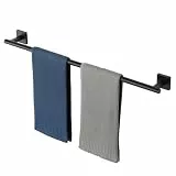 Alise 61 cm Badezimmer-Handtuchstange SUS304 Edelstahl Handtuchhalter für Badezimmer, Wandmontage, Handtuchhalter, robuster Handtuchhalter, mattschwarz, Einzelhandtuchstange