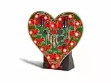 Whadda Lötbausatz, DIY, Valentinsherzen, 28 blinkende LEDs, romantische LED-Beleuchtung