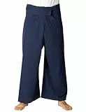 PANASIAM Fisherman Pants Unicolor, Navy Blue, L
