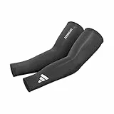 adidas Aeroready Compression Arm Sleeves, Feuchtigkeitsabsorbierende Armlinge, Leicht, Atmungsaktiv, Elastisch, Reflektierend (Schwarz, L/XL)