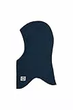 Mikk-line Sturmhaube Blue Nights 3-4 Jahre | Oeko-TEX 100 | mit Windstop | Wolle Für Baby und Kinder | 95% Wolle - 100% mulesingfrei | Atmungsaktiv & isolierend