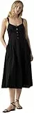 Levi's Damen Midikleid Ravina mit Knopfleiste, A-Linie, Schwarz (Anthracite Night), S