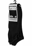 Urban Classics Herren Socken No Show Socks 5 - Pack TB1470, Gr. 43/46, Schwarz (Black 7)