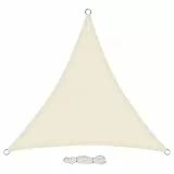 EUGAD Sonnensegel 200g/m² inkl Befestigungsseile Premium HDPE Wetterbeständig Atmungsaktiv Dreieck rechtwinklig,luftdurchlässig, wasserdurchlässig, für Terrasse, Garten, Balkon, Camping