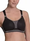 Anita Damen Sport-BH Dynamix-Star Sport BH, Schwarz/Anthrazit, 80B EU