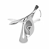 Umbra Tipsy Flaschenöffner, Design Kapselheber zum Öffnen von Kronkorken-Flaschen, Skulpturales Bar Accessoire, Chrom