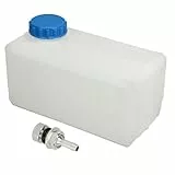 5L Kraftstoff-Flüssigkeitstank mit Dichtungsdeckel und Düse, Benzintank aus Weißem ABS-Material, Integrierter Wassertank-Flaschenkanister, Benzintank, Universell Passend für