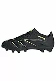 Adidas Unisex Predator Club Firm Ground/Multi Ground Football Boots, Core Black/Carbon/Lucid Lemon, 43 1/3 EU