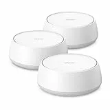 TP-Link Deco BE25 WiFi 7 Mesh WLAN(3 Pack), BE3600 Dual-Band, 2 x 2.5 Gbit/s Port für Jede Einheit, WPA3, 4 Streams, 160 MHz Kanäle, Gästenetzwerk, HomeShield, Empfohlen für Häuser mit 4-6 Zimmern