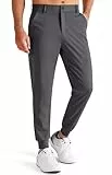 Libin Herren Golfhose Stretch Slim Fit Golf Jogginghose Anzughose Sporthose Lang Jogger Pants Chino Stoffhose mit Taschen, Dunkelgrau L