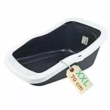XXL Katzenklo Katzentoilette groß Großes Katzenklo 70 cm Katzen Klo offen Katzenklo hoher Rand Katzenklo ohne Deckel Katzenklo große Katzen Jumbo 70 cm