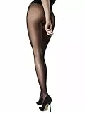 FIORE OUVERT 20/80 Strumpfhose mit Öffnung Schritt offen flache Naht 20/80 DEN S-XXL (L, 20DEN Schwarz)