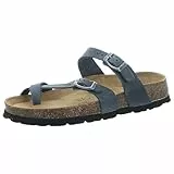 neuB Bonn Zehentrenner Damen geöltes Leder Grey (Grey, EU Schuhgrößensystem, Erwachsene, Damen, Numerisch, M, 38)