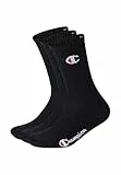 Champion Unisex Core 3PP Crew Füßlinge, Nero, 39-42