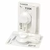 Ikea TISKEN Toilettenpapierhalter mit Saugnapf; in weiß; 2 Stück