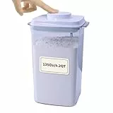 iChewie - BopTop (1 Stück - 2,5kg Mehl) Luftdichter Lebensmittel-Lagerbehälter - Mechanischer Silikondichtungskanister - BPA-frei stapelbar - 4000ml