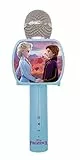 Lexibook - Disney Die Eiskönigin 2 ELSA Anna Olaf - Bluetooth®-Mikrofon mit Stimmwechselfunktion, Inklusive Telefonhalter, Eingebauter Lautsprecher, Blau - MIC240FZ