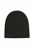 Superdry Herren Essential Beaniemütze aus Strickgewebe mit Logo Schwarz 1SIZE