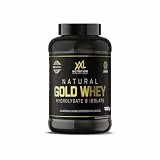 XXL Nutrition - Natural Gold Whey - Der Goldstandard Protein Pulver, Nur Hydrolysat & Molkenisolat von Höchster Qualität, 100% Natürlich - 1000 Gramm - Vanilla