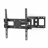 Hama TV Wandhalterung schwenkbar, neigbar, ausziehbar (TV Wandhalterung 32-65 Zoll, VESA 100x100 bis VESA 400x400, bis 25kg, mit Fischer-Dübeln) schwarz