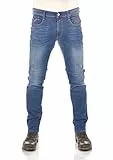 Replay Herren Jeans Anbass Slim-Fit mit Power Stretch, Blau (Dark Blue 007-3), 33W / 32L