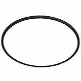 BRILONER - LED Deckenlampe mit indirektem Licht, flach, neutralweiße Lichtfarbe, Lampe, Deckenleuchte, Wohnzimmerlampe, LED Panel, Küchenlampe, Deckenbeleuchtung, 29,3x2,8 cm, Schwarz